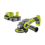 Pack ryobi meuleuse d'angle brushless 18v one + r18ag7 - 0 - 1 batterie 2. 5ah - 1 chargeur rapide rc18120 ...