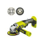 Pack ryobi - meuleuse d'angle r18ag - 0 - 18v one + - sans batterie ni chargeur - kit 6 disques pour ... Pack ryobi - meuleuse d'angle r18ag - 0 - 18v one + - sans batterie ni chargeur - kit 6 disques pour ...
