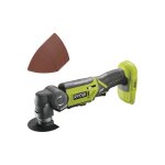 Pack ryobi - multitool r18mt - 0 - 18v one + sans batterie ni chargeur - kit 10 triangles abrasifs rak10mt ...