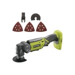 Pack ryobi - multitool r18mt - 0 - 18v one + sans batterie ni chargeur - kit de 12 accessoires rakmt12kit ...