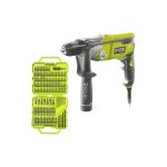 Ryobi - pack perceuse  percussion rpd1200 - k - 1200w - coffret de 127 accessoires - rak127ddsd