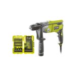 Pack ryobi perceuse  percussion rpd1200 - k - 1200w - coffret de 38 accessoires - rak38dsdi2