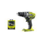 Pack ryobi perceuse - visseuse r18dd3 - 0 - 18v one + sans batterie ni chargeur - coffret 69 accessoires ...