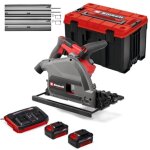 Pack scie plongeante pro + 2 rails de guidage, coffret et starter kit 36v - power x - change - einhell ...