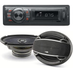 Pack sono voiture autoradio ar270 usb + 2 haut parleurs ovales 6x9  caliber 180w