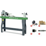 Pack tour � bois 358x1100mm + mandrin 100 mm + jeu 8 burins + mandrin � couronne + abre holzstar db1100 ...