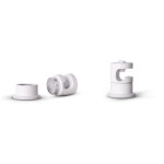 Gaine c�ble suspension plafond gestion c�bles lampe porte - c�ble crochet plafond blanc jeu de 2, crochet ...