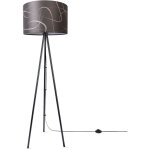 Paco home lampadaire salon abat - jour tissu lampe de lecture abstrait vintage design 2 (�45, 5 cm), ...