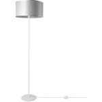 Paco home - lampadaire salon abat - jour tissu lampe � poser textile e27 veilleuse gris (�38 cm), lampadaire ...