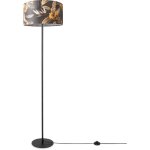Paco home - lampadaire salon dco bureau trpied abat - jour rond tissu fleurs jungle design 6 (38 cm), ...
