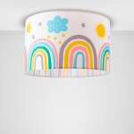 Lampe enfant chambre bb arc - en - ciel toiles lampadaire lampe poser plafonnier plafonnier - blanc, ...
