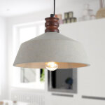 Luminaire � suspension , e27, luminaire pour s�jour, salle � manger, cuisine, r�glable en hauteur b�ton ...