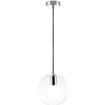 Paco home - plafonnier suspension lampe salon verre design r�tro e27 sans ampoules, le chrome transparent ...