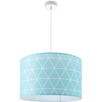 Paco home - plafonnier suspension salon chambre lampe suspendue scandinave losanges e27 bleu (�38cm), ...