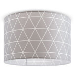Paco home - plafonnier suspension salon chambre lampe suspendue scandinave losanges e27 gris (�38cm), ...