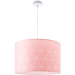 Paco home - plafonnier suspension salon chambre lampe suspendue scandinave losanges e27 rose (�38cm), ...