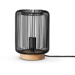 Paco home rotin suspension salon lampe  poser boho lampe en cage table de chevet mtal noir (16. 5 ...