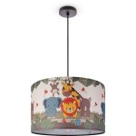 Paco home suspension chambre enfant plafonnier abat - jour tissu rond jungle lampe à suspension - noir, ... Paco home suspension chambre enfant plafonnier abat - jour tissu rond jungle lampe à suspension - noir, ...