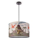 Paco home - suspension chambre enfant plafonnier abat - jour tissu rond jungle lampe à suspension - noir, ... Paco home - suspension chambre enfant plafonnier abat - jour tissu rond jungle lampe à suspension - noir, ...