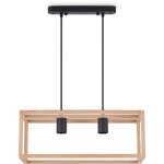 Paco home - suspension dco salon luminaire salle  manger lampe chambre bois e27 bois, lampe  suspension ...