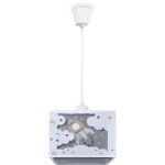 Paco home - suspension enfant abat - jour tissu arc - en - ciel �toile lion dinosaure lune gris, lampe ...