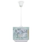 Paco home - suspension enfant abat - jour tissu arc - en - ciel �toile lion dinosaure lune lampe � suspension ...