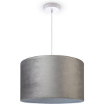 Paco home - suspension lampadaire trpied salon abat - jour velours monochrome e27 lampe  suspension ...