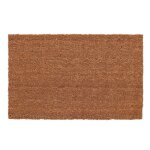 Paillasson rectangulaire en fibre de coco - beige - taille l - l 80 x l 50 cm - livraison gratuite