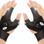 Paire de 2 gants de lampe de poche � led gants de p�che en plein pour r�parer et travailler dans les ...