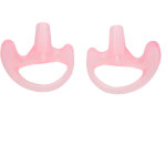 Paire de 6 embouts d'oreille en silicone rose pour talkie - walkie, remplacement gauche droite