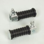 Paire de cale pied noir rond repliable tnt �10mm pour moto deux