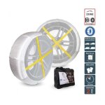 Paire de chaussettes de neige antid�rapantes pour pneu 195 / 70r16 polaire 0g75 - prsc - 8