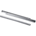 Paire de coulisses � billes 100 kg sortie partielle encombrement 16mm montage sous tiroir zingu� l1200mm ...