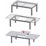 Paire de coulisses de table à ouverture synchronisée basic advanced avec frein de blocage l1350mm - 2 ... Paire de coulisses de table à ouverture synchronisée basic advanced avec frein de blocage l1350mm - 2 ...