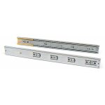 Paires de coulisses pour tiroirs, � billes, sortie totale et fermeture amortie, 45x400, lot de 5