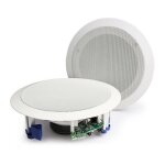 Paire d'enceintes de plafond 20w blanc monacor csbt65