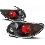 Paire de feux arriere design peugeot 206 de 1998 a 2005 noir - 27336214