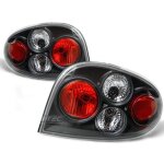 Paire de feux arriere renault megane coupe 96 - 02 noir - 27336267