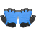 Paire de gants fitness demi - doigts antid�rapants, �lastiques pour musculation, yoga a�rien, spinning ...