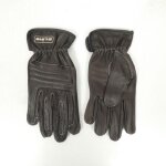 Paire gant moto cuir marron �t� s - line pour homme / femme taille