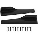 Paire de jupes lat�rales noires universelles, jupe lat�rale de style de carrosserie de voiture, s�parateurs ...
