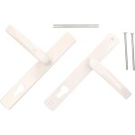 Kotarbau - paire de poussoirs 92 mm avec long bouclier blanc pour cylindre profil moderne universel