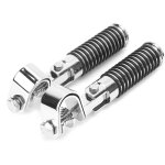 Paire de repose - pieds de moto, support de repose - pieds � pince pour barre de protection de moteur ...