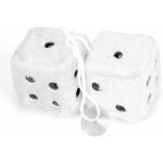 Paire de ds rtro carrs  suspendre en forme de couple de ds en peluche avec pois pour dcoration ...