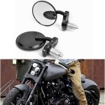 Paire de rtroviseurs latraux moto universel pour embouts de guidon 7 / 8 22mm, rtroviseurs miroirs ...