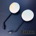 Une paire de rétroviseurs de moto cercle rétroviseurs pour motos e - bike honda scooter kawasaki suzuki ... Une paire de rétroviseurs de moto cercle rétroviseurs pour motos e - bike honda scooter kawasaki suzuki ...