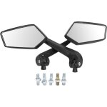 Paire de r�troviseurs moto noir hd rotatif pour filetage 8mm 10mm scooter atv