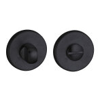 Thirard - paire de rosaces rondes boston, 50mm,  condamnation, noir mat - thirard