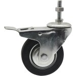 Paire de roues pivotantes avec frein 100x30mm pour chariots oc 0711 et chevalets oc 0716 - sa 0711 clas ...