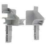 Paire de tulipes pour volet roulant mod�le alur�no zf pour lames de 12 � 15mm pvc gris entonnoir rail ...